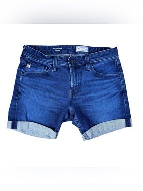 AG Adriano Goldschmied Matchbox Denim Shorts Women’s 30 Dark Wash Cuffed